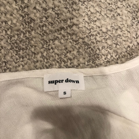 Melissa Surplice Romper in White - Picture 5 of 7